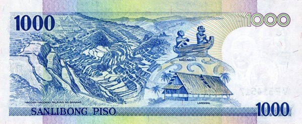 Филиппины, 1000 писо, 2001г.