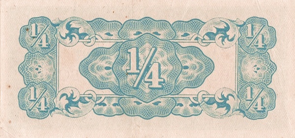 Бирма, Японская оккупация, 1/4 рупии, ND (1942г.)