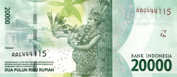 Индонезия, 20000 рупий, 2016г.