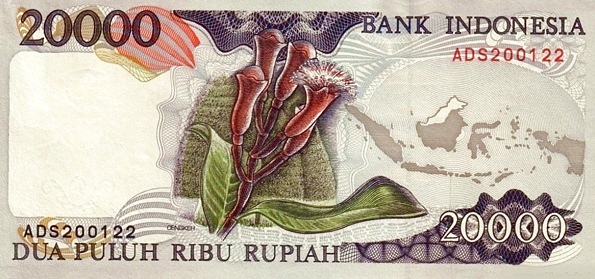 Индонезия, 20000 рупий, 1995г.
